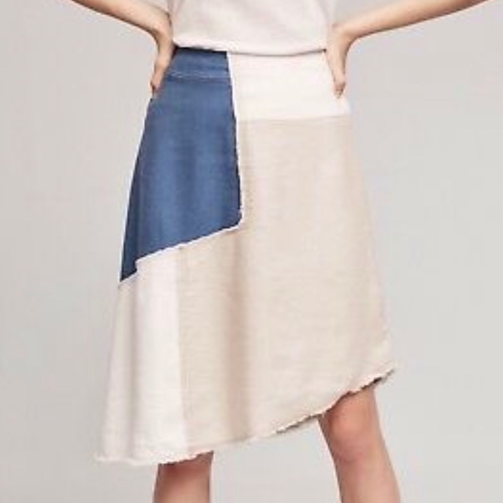 ANTHROPOLOGIE Holding Horses Size 12 Twill Skirt
